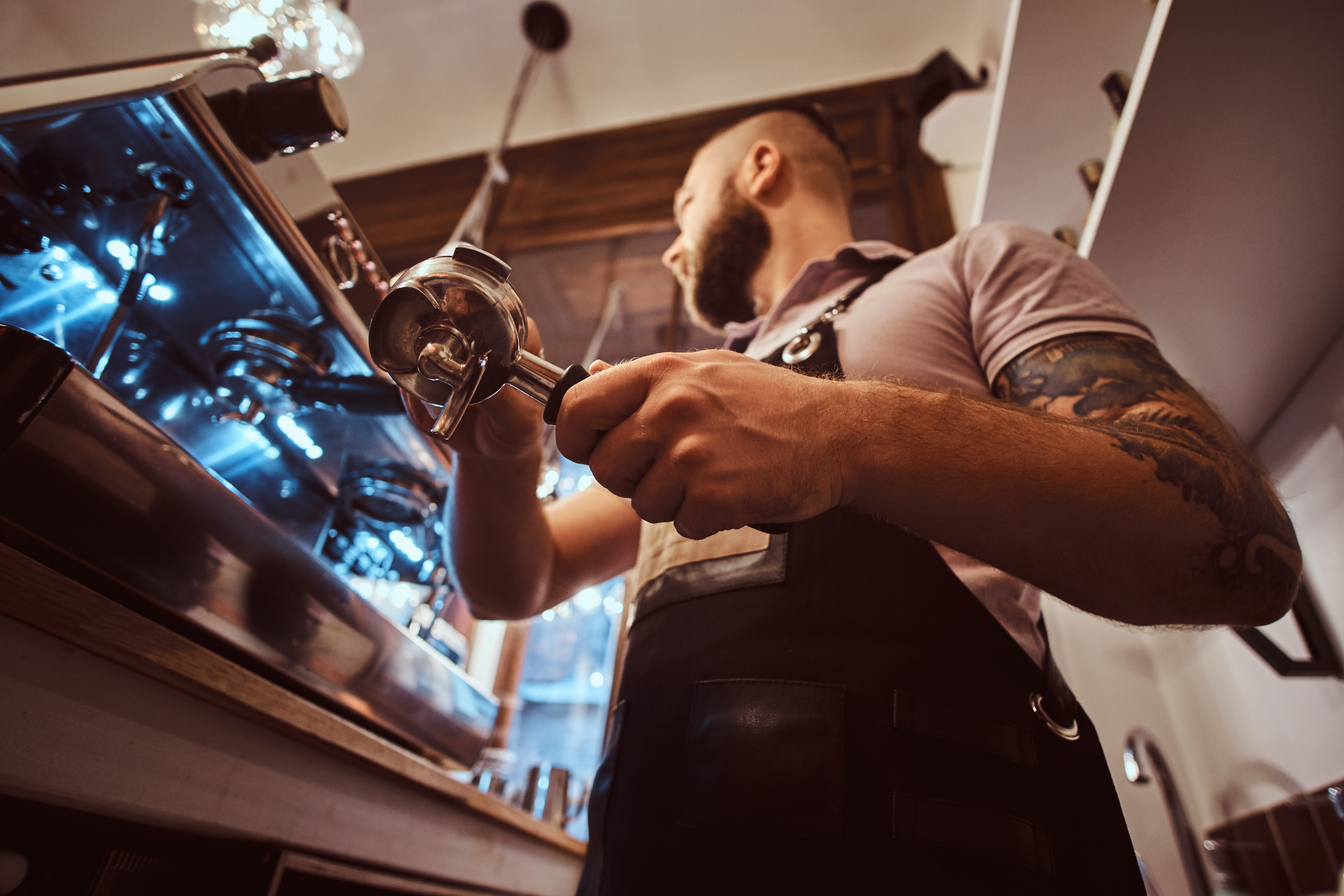 an image of a barista at work